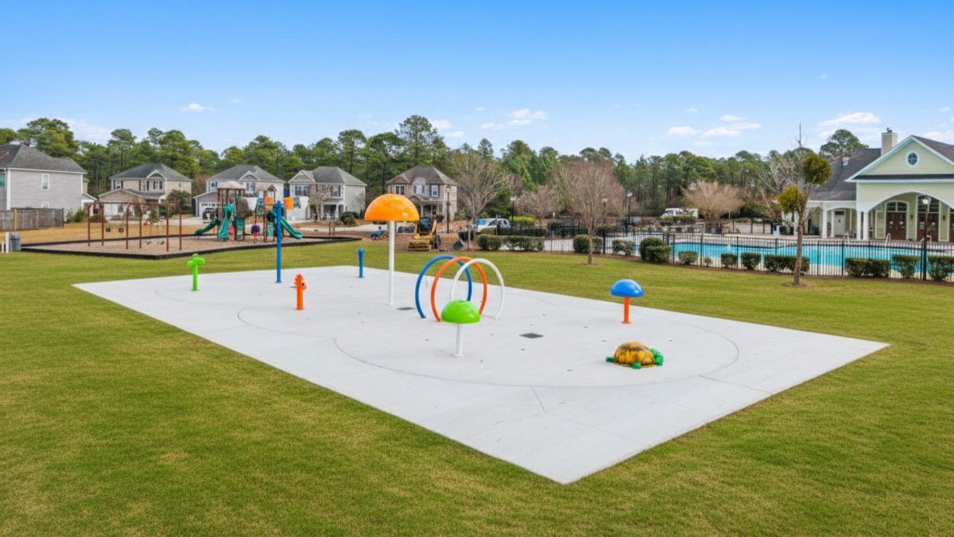 Homeowners have access to a range of amenities such as a well-equipped clubhouse, a fitness room, a spacious competition swimming pool, splashpad, a kiddie pool, a hot tub, a sports court, a playground, and picturesque nature trails for walking.