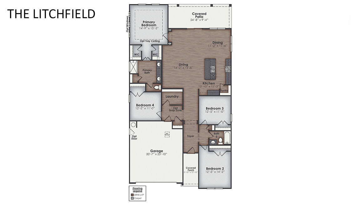 Litchfield plan is a perfect home for relaxation and entertaining with a very open floor plan. New Homes Leland NC. Amenities. Pool. Clubhouse. Tennis