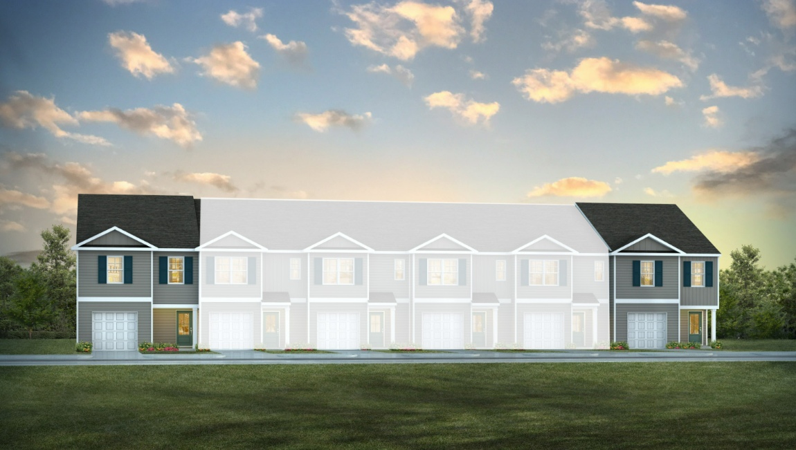 Floor Plan in Grayson Park Townhomes Leland, NC D.R. Horton