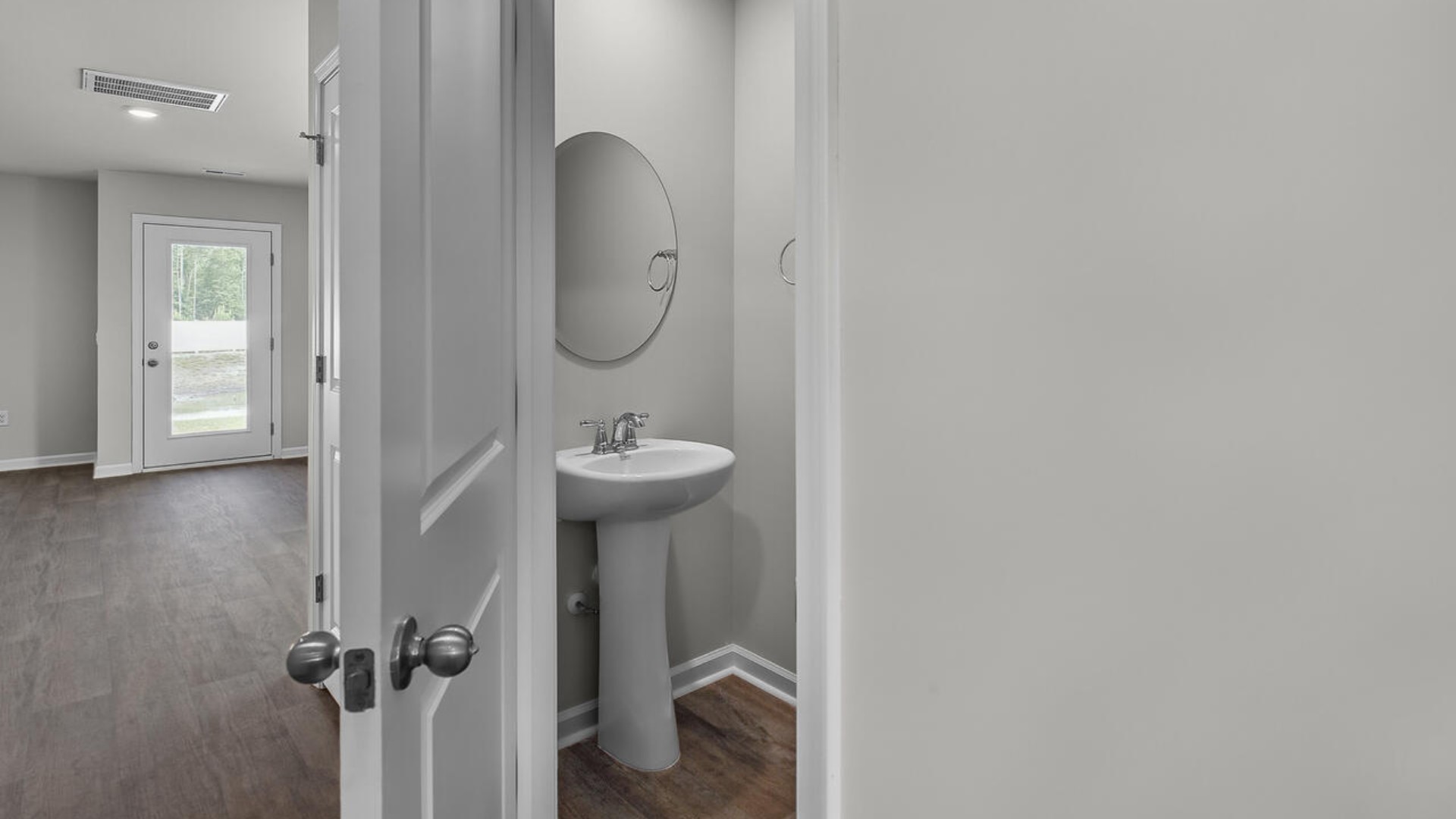 The primary bedroom has its own attached bathroom that features a walk-in closet and all the space you need to get ready in the morning.