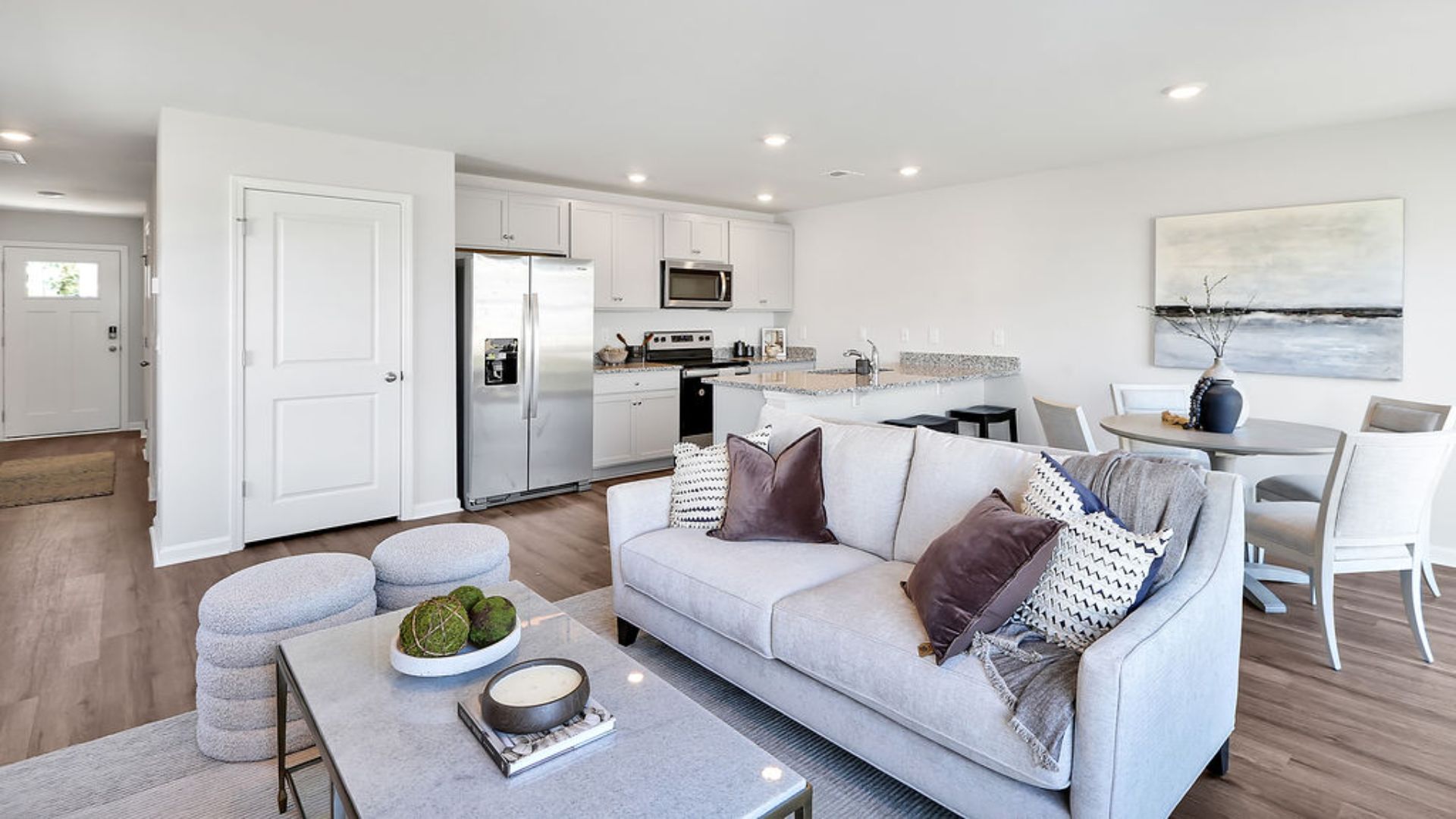 New Homes in Leland NC. Townhomes. Grayson Park. Welcome to the Mitchell! A two-story townhome with 4 bedrooms, 2.5 Baths, and 1 car garage in a prime location