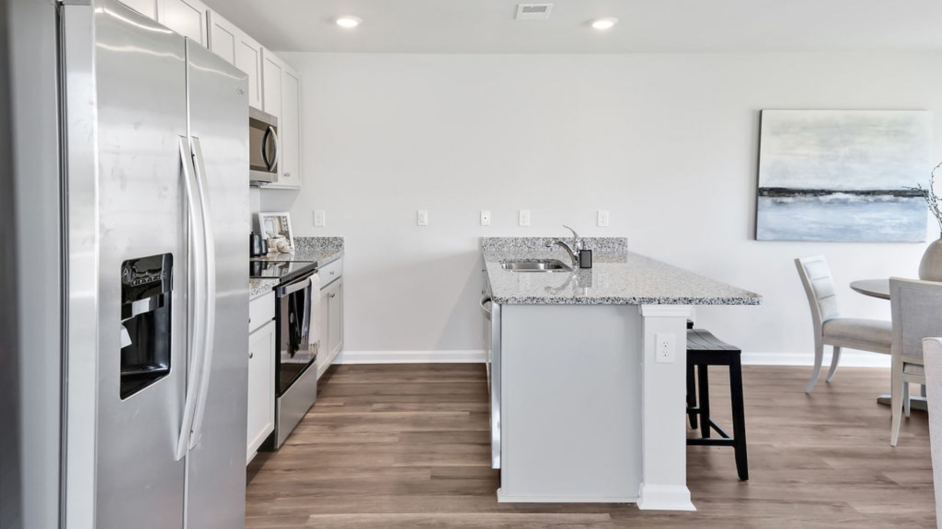 New Homes in Leland NC. Townhomes. Grayson Park. Welcome to the Mitchell! A two-story townhome with 4 bedrooms, 2.5 Baths, and 1 car garage in a prime location