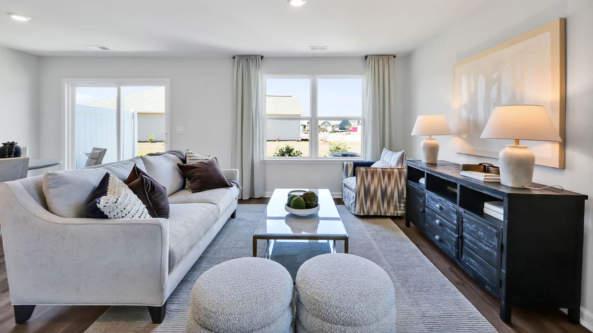 New Homes in Leland NC. Townhomes. Grayson Park. Welcome to the Mitchell! A two-story townhome with 4 bedrooms, 2.5 Baths, and 1 car garage in a prime location