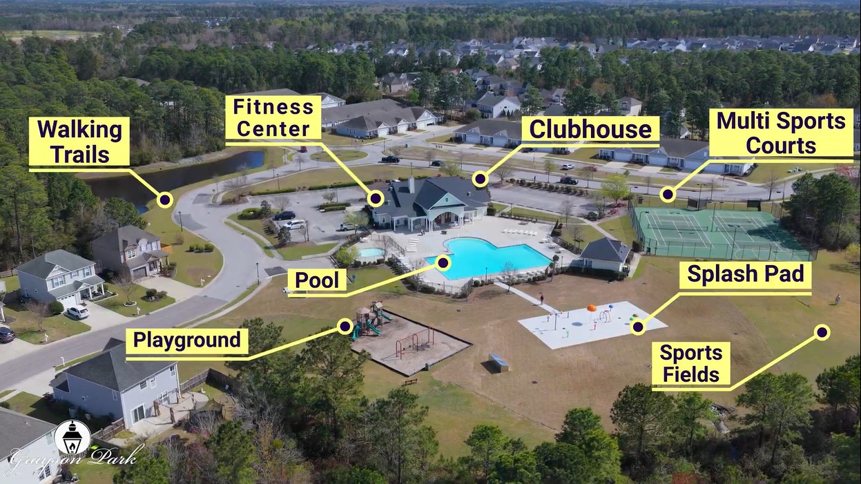 Discover the allure of Grayson Park, located in a fast-growing area and surrounded by nature. Grayson Park is a lively yet leisurely community, offering an ideal living environment. A fantastic addition to the Grayson Park community for our Homeowners! The new lineup of amenities that include Pickleball Courts, Playground, Dog Park and a Walking Trail.  Homeowners have access to a range of amenities such as a well-equipped clubhouse, a fitness room, a spacious competition swimming pool, splashpad, a kiddie pool, a hot tub, a sports court, a playground, and picturesque nature trails for walking.