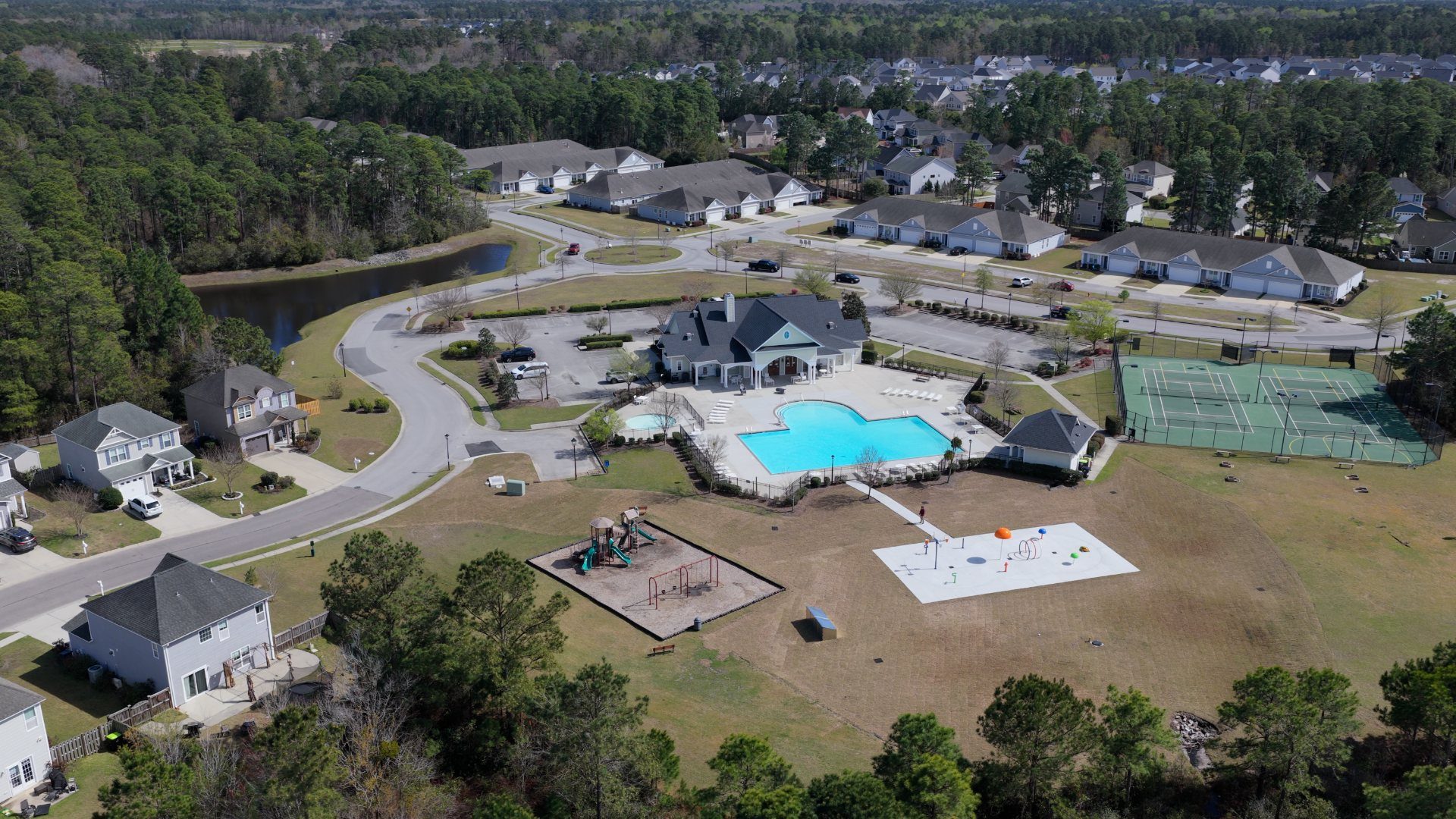 Homeowners have access to a range of amenities such as a well-equipped clubhouse, a fitness room, a spacious competition swimming pool, splashpad, a kiddie pool, a hot tub, a sports court, a playground, and picturesque nature trails for walking.