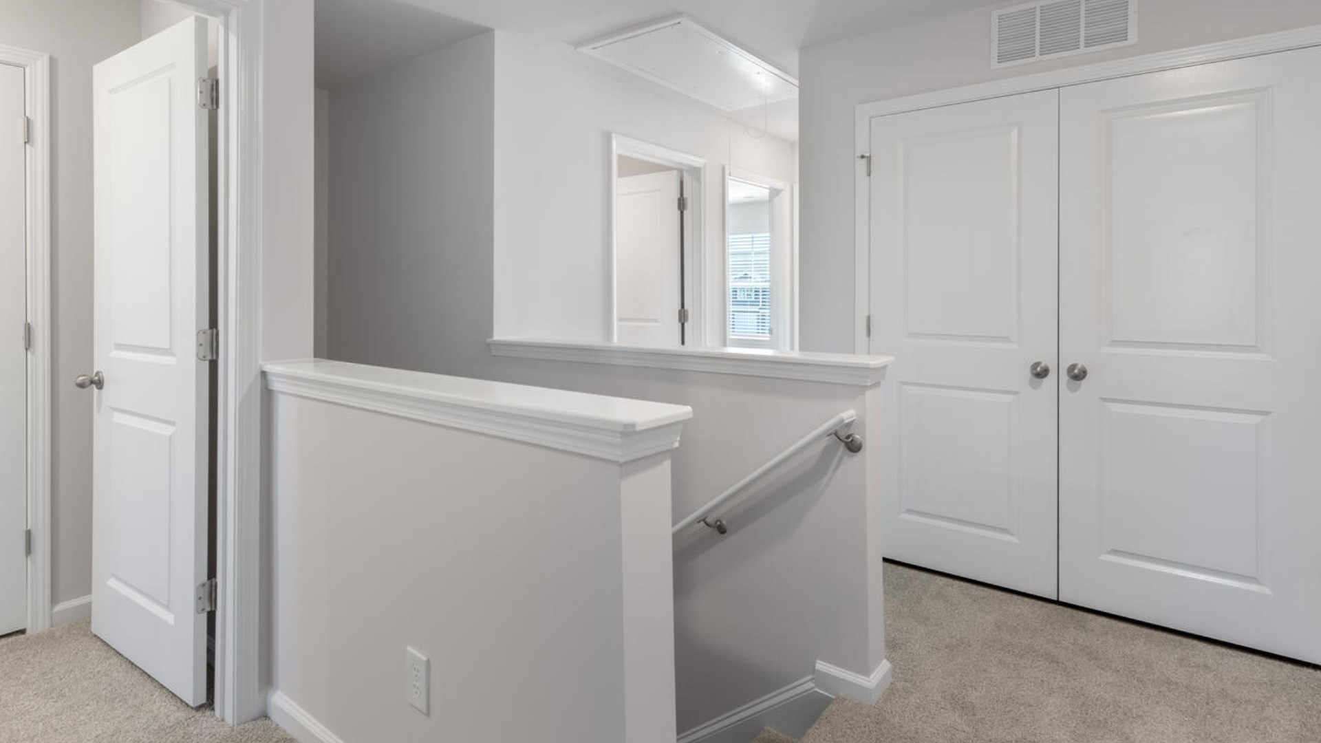 Upstairs you will find four bedrooms and 2 full baths. In every bedroom you’ll have carpeted floors and a closet in each room. Whether these rooms become bedrooms, office spaces, or other bonus rooms, there is sure to be comfort.