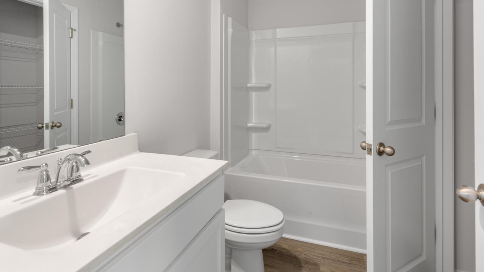 Upstairs you will find four bedrooms and 2 full baths. In every bedroom you’ll have carpeted floors and a closet in each room. Whether these rooms become bedrooms, office spaces, or other bonus rooms, there is sure to be comfort.