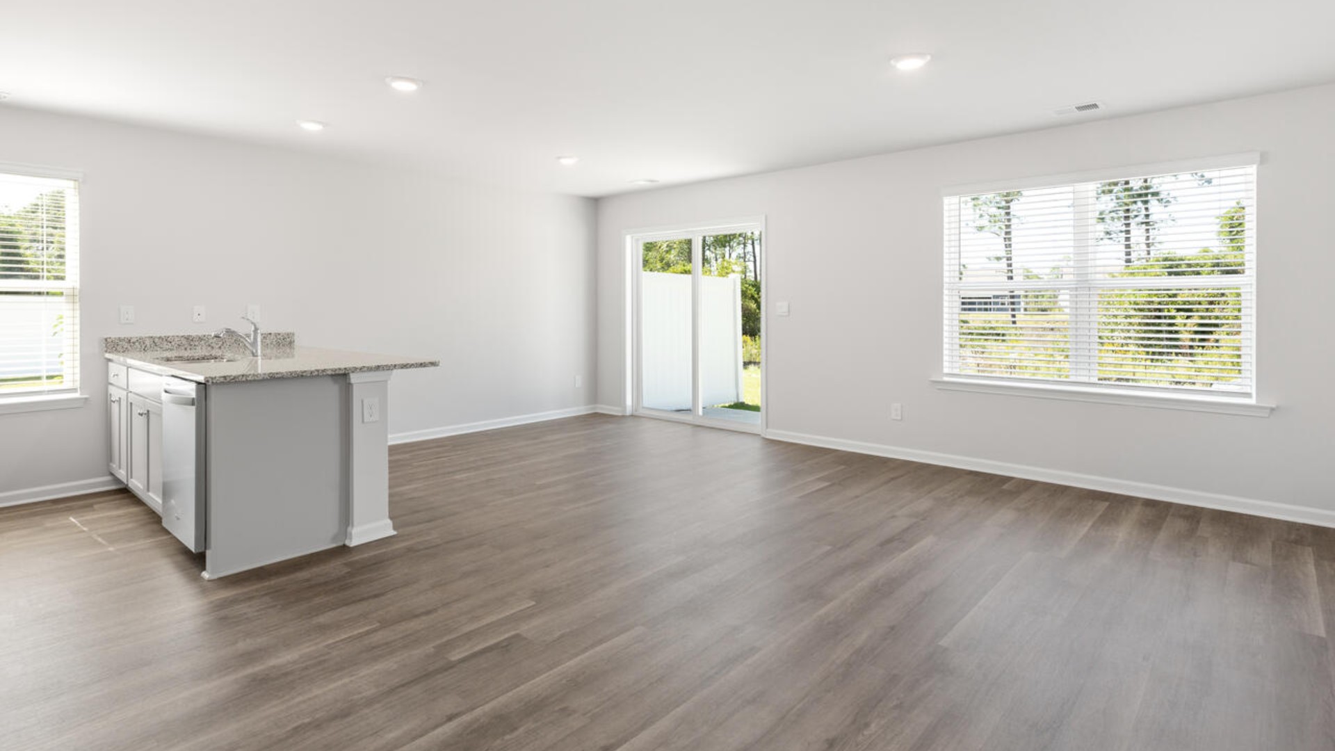 Your new Mitchell features an open concept first floor anchored by a spacious kitchen with a peninsula bar that overlooks your family and dining room. Your bedrooms are on the second floor with a large primary suite and bath with double vanities and walk in shower.