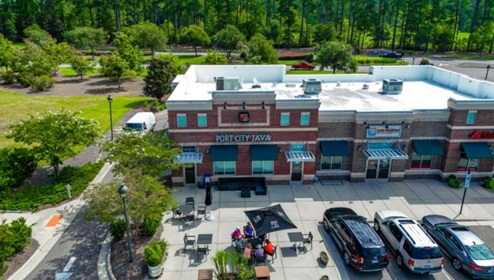 Shoppers can choose from a wide array of upscale gifts, women's fashions, jewelry, antiques, imported furniture, handmade papers and gourmet foods.
