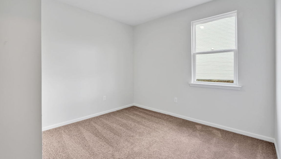 In every bedroom you’ll have vinyl flooring and a closet in each room. Whether these rooms become bedrooms, office spaces, or other bonus rooms