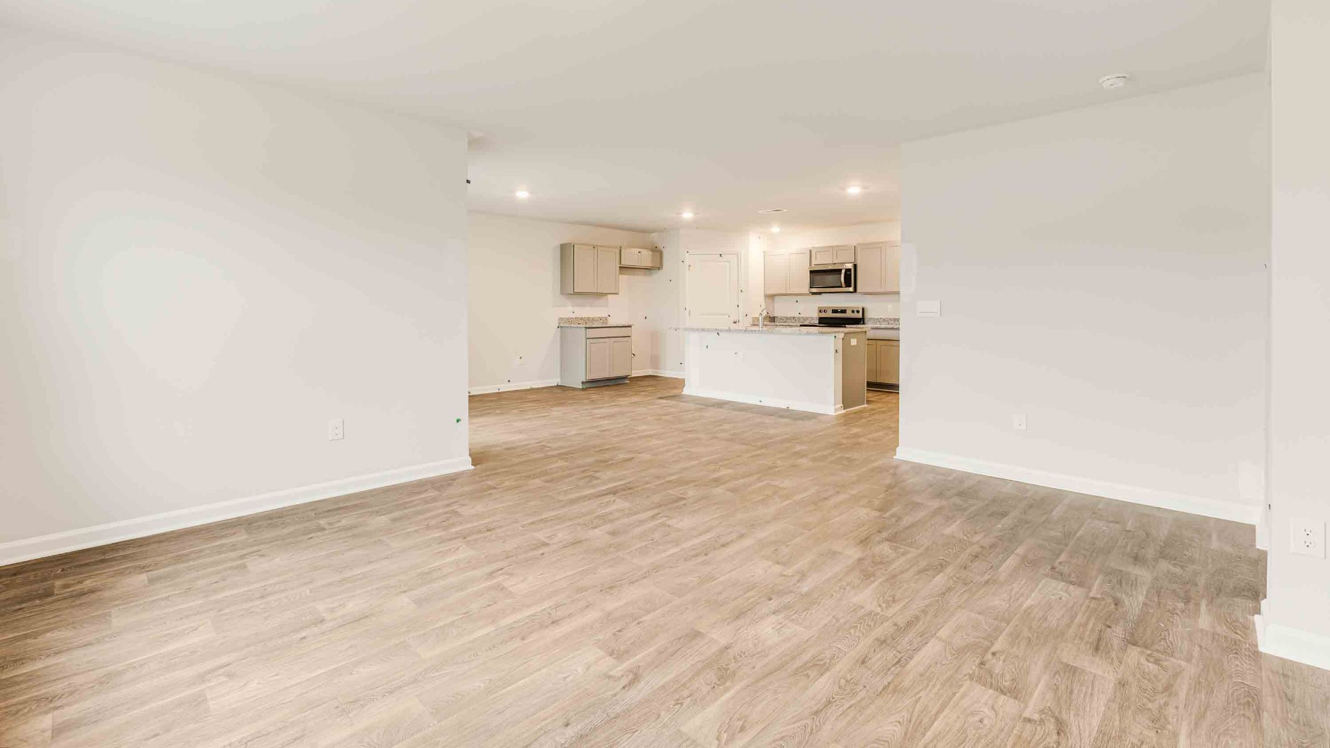 An open concept living area, there's room for everyone to spread out and enjoy the space.