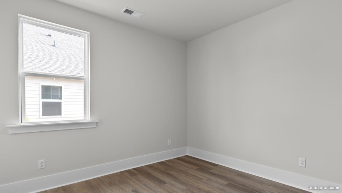 . In every bedroom you’ll have vinyl flooring and a closet in each room. Whether these rooms become bedrooms, office spaces, or other bonus rooms, there is sure to be comfort.