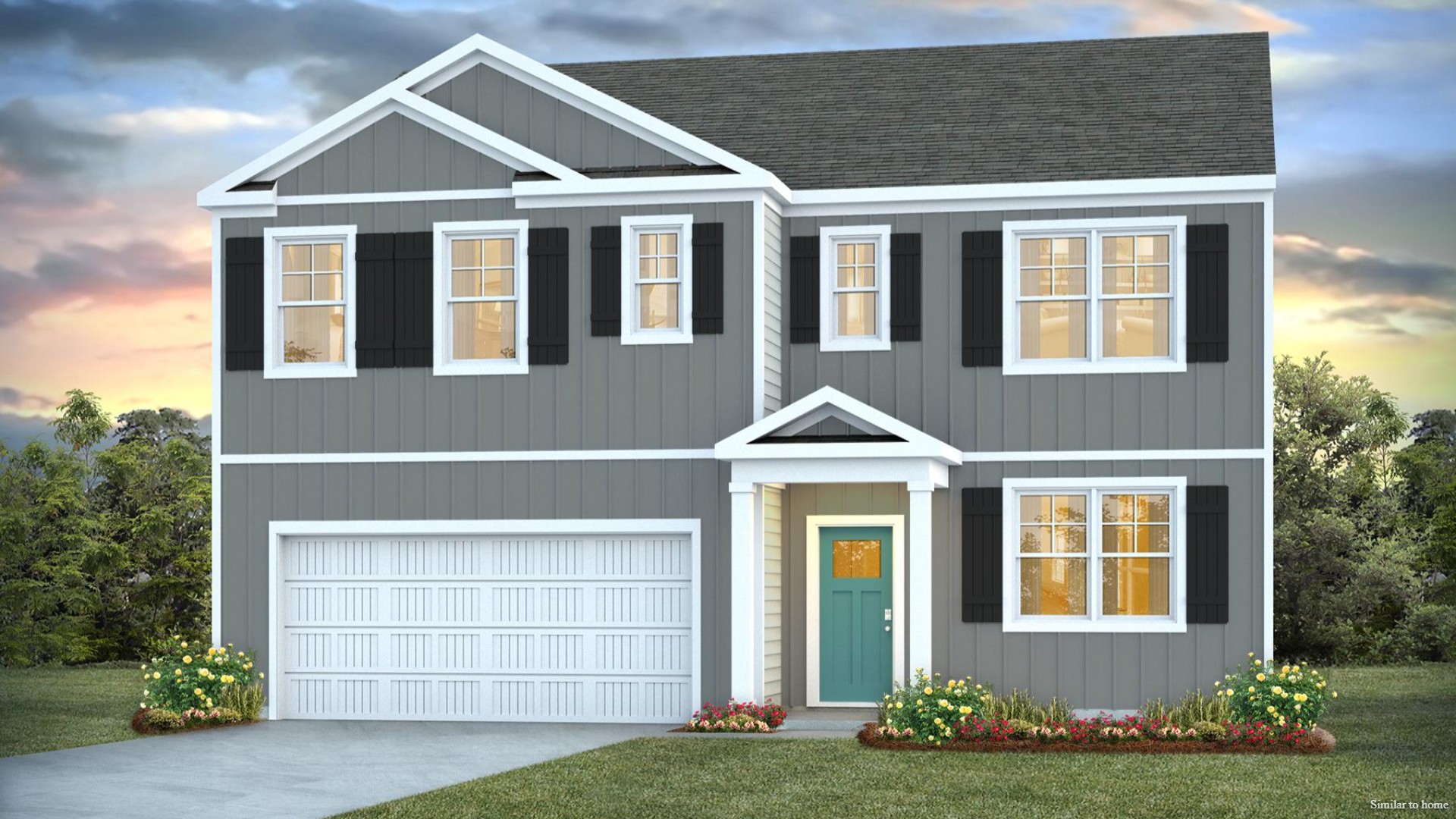 The Hayden offers 2,511 square feet with 5 bedrooms, 3 full bathrooms, 2-car garage and is one of our two-story floorplans featured in Brookside at Half Moon in Richlands, North Carolina. With 3 modern exteriors to choose from, the Hayden is sure to turn heads.