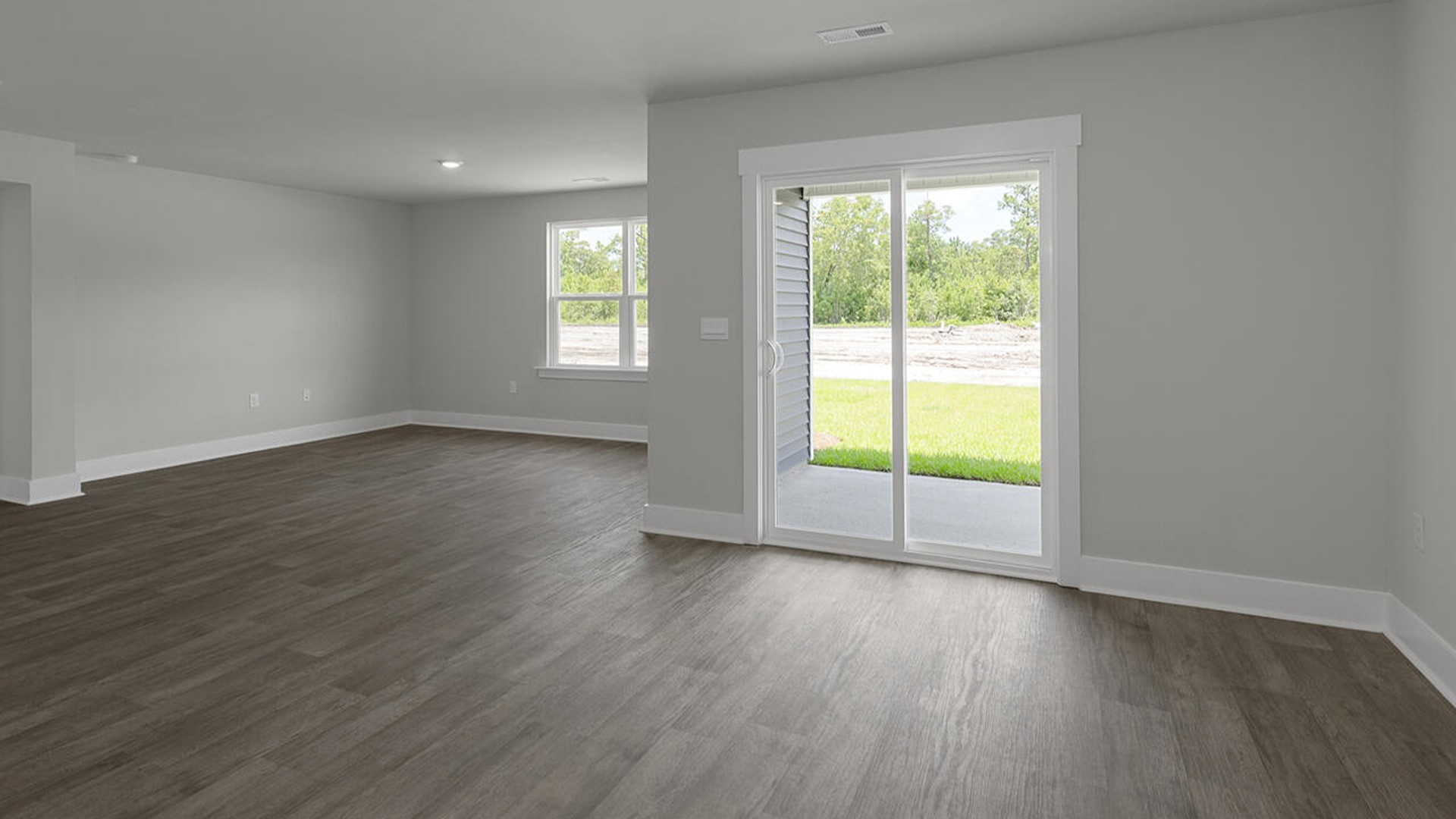An open concept living area, there's room for everyone to spread out and enjoy the space.