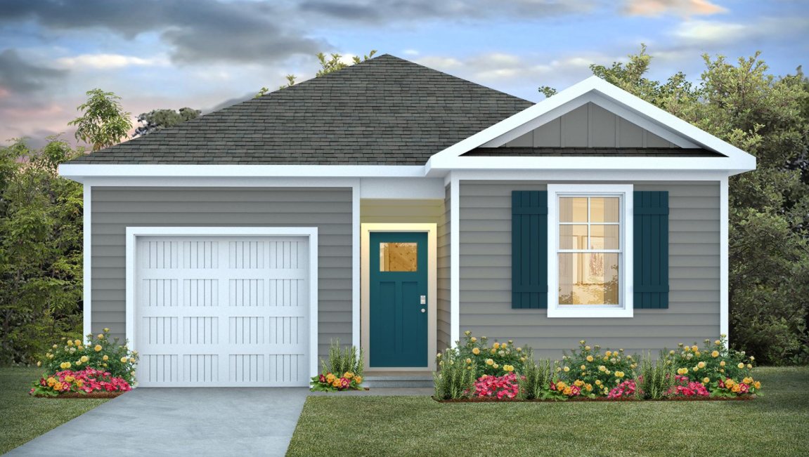 The Cameron plan offers a harmonious blend of functionality and comfort, featuring four bedrooms, two bathrooms and 1,498 square feet of living space. This layout is idea for those seeking practicality and relaxation in their living space.