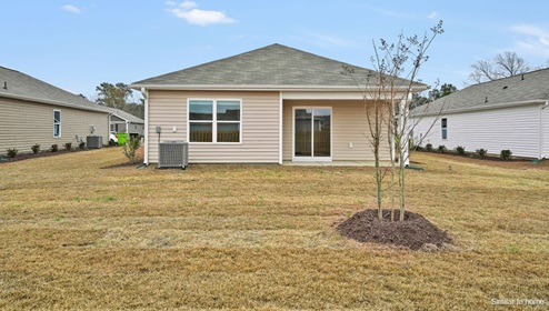 The primary bedroom features an ensuite bathroom with a double vanity, granite countertops, and walk-in closet . Each bedroom has carpeted floors along with a closet that are versatile to fit your family's needs, whether they become bedrooms or home offices.