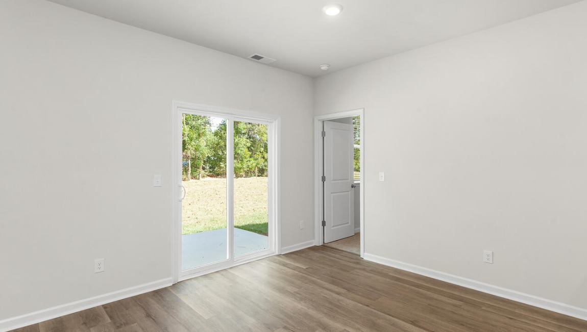 Open dining room