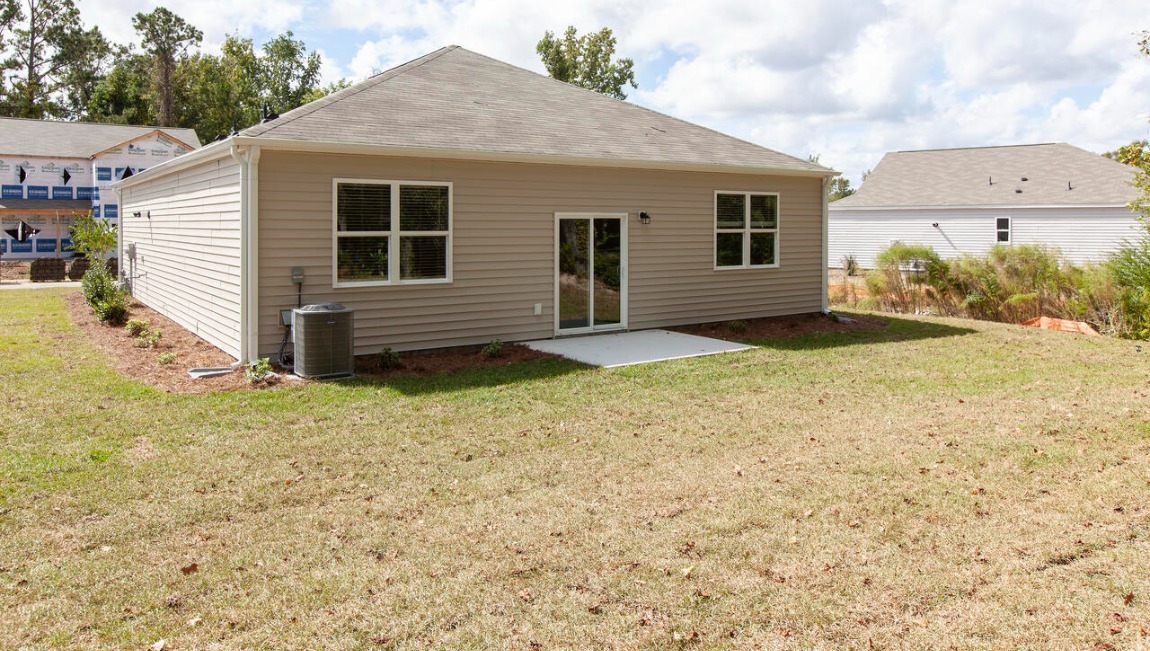 Exterior shot of home from backyard