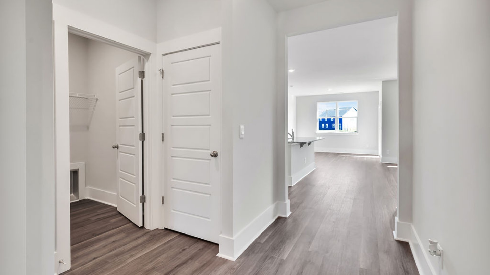 there are another 2 bedrooms and full bath. In every bedroom you’ll have carpeted floors and a closet in each room.