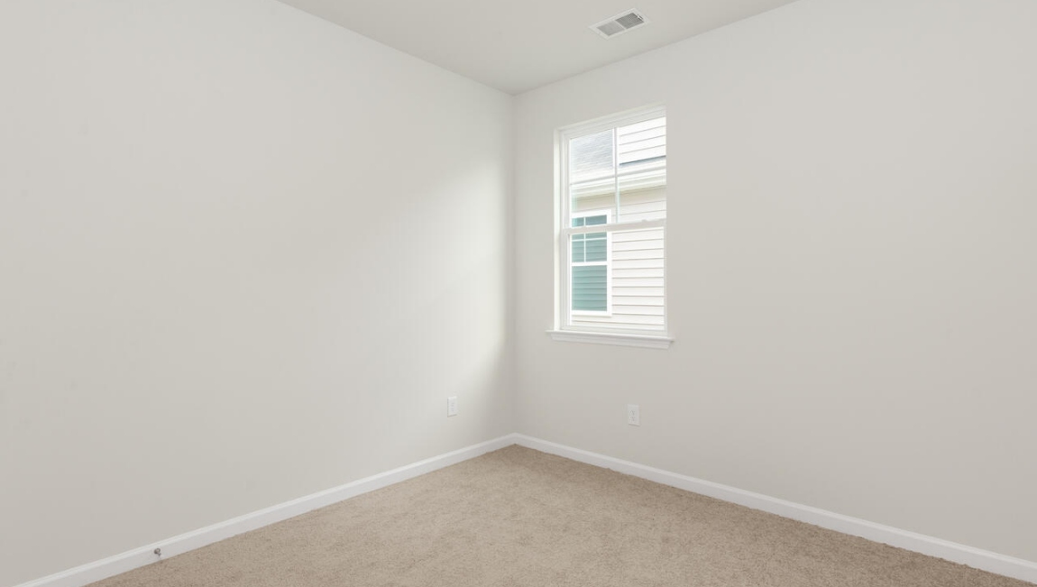 There are three additional bedrooms and full bath. In every bedroom you’ll have carpeted floors and a closet in each room.