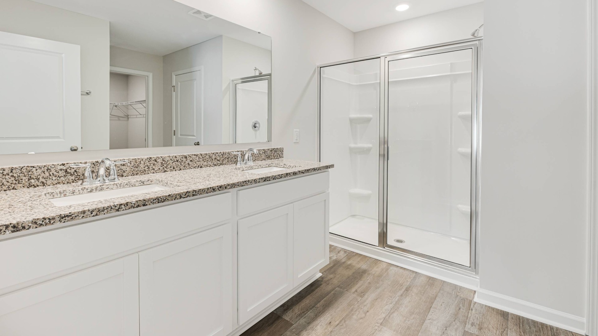 Main bathroom with double vanity