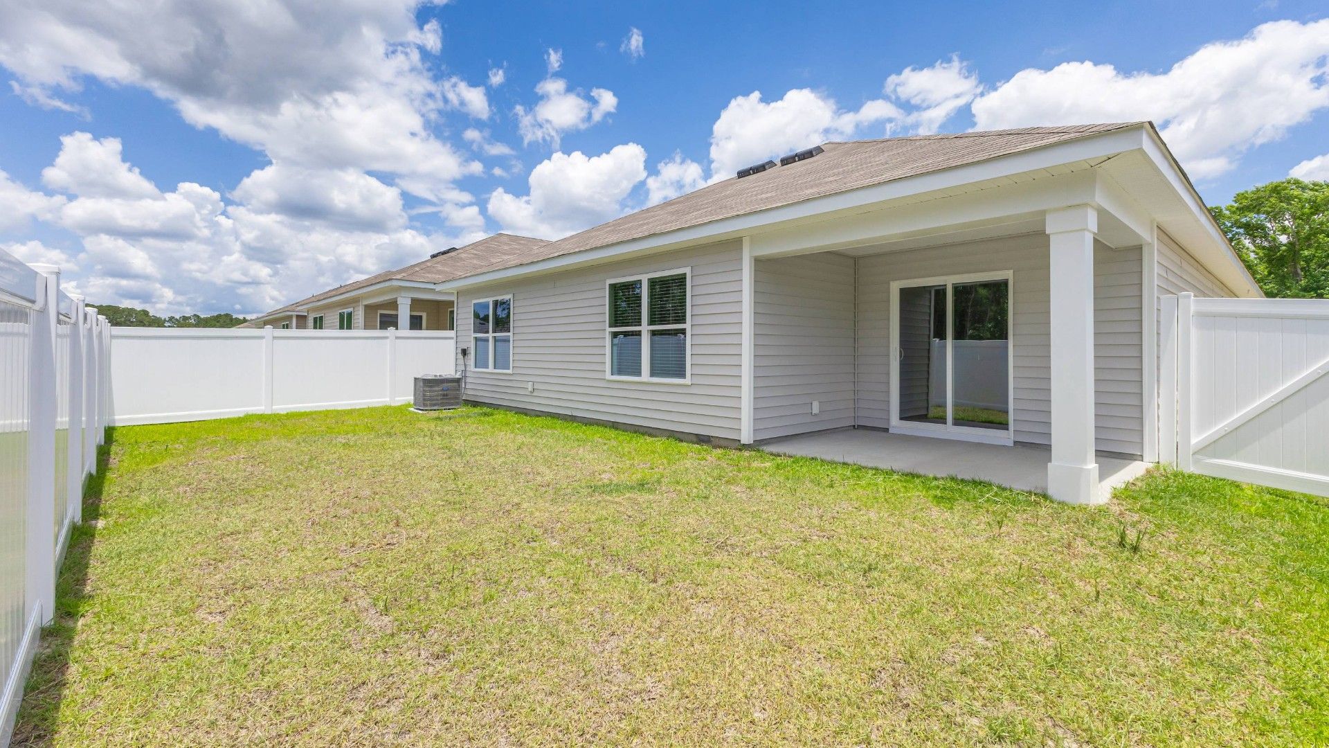View from backyard of back of home
