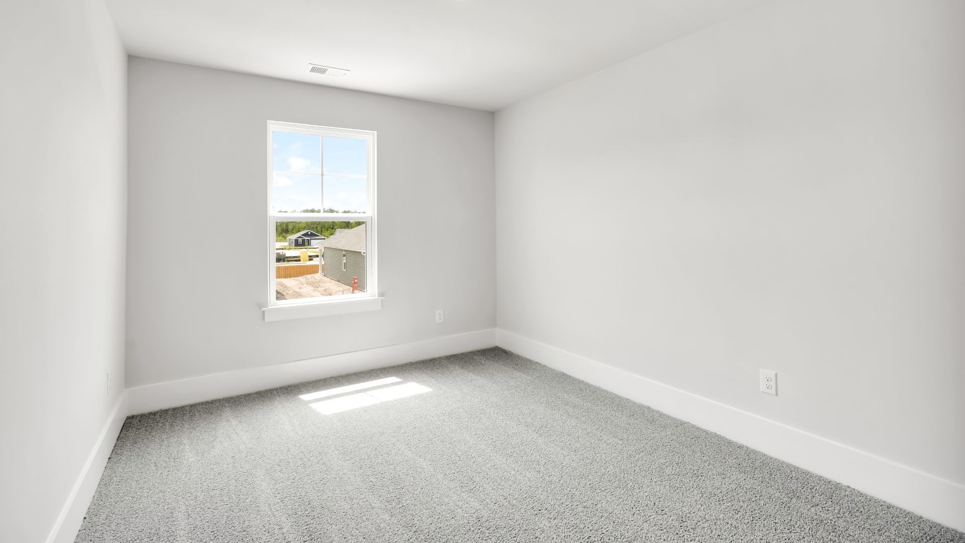 Upstairs this home also features a primary suite, complete with a large walk-in closet and en suite bathroom featuring dual vanities and a spacious shower. The additional three bedrooms share a full bath that includes dual vanities.