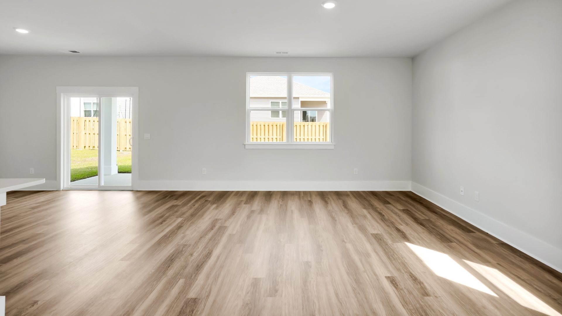 You’ll never be too far from the action with the living and dining area right there.