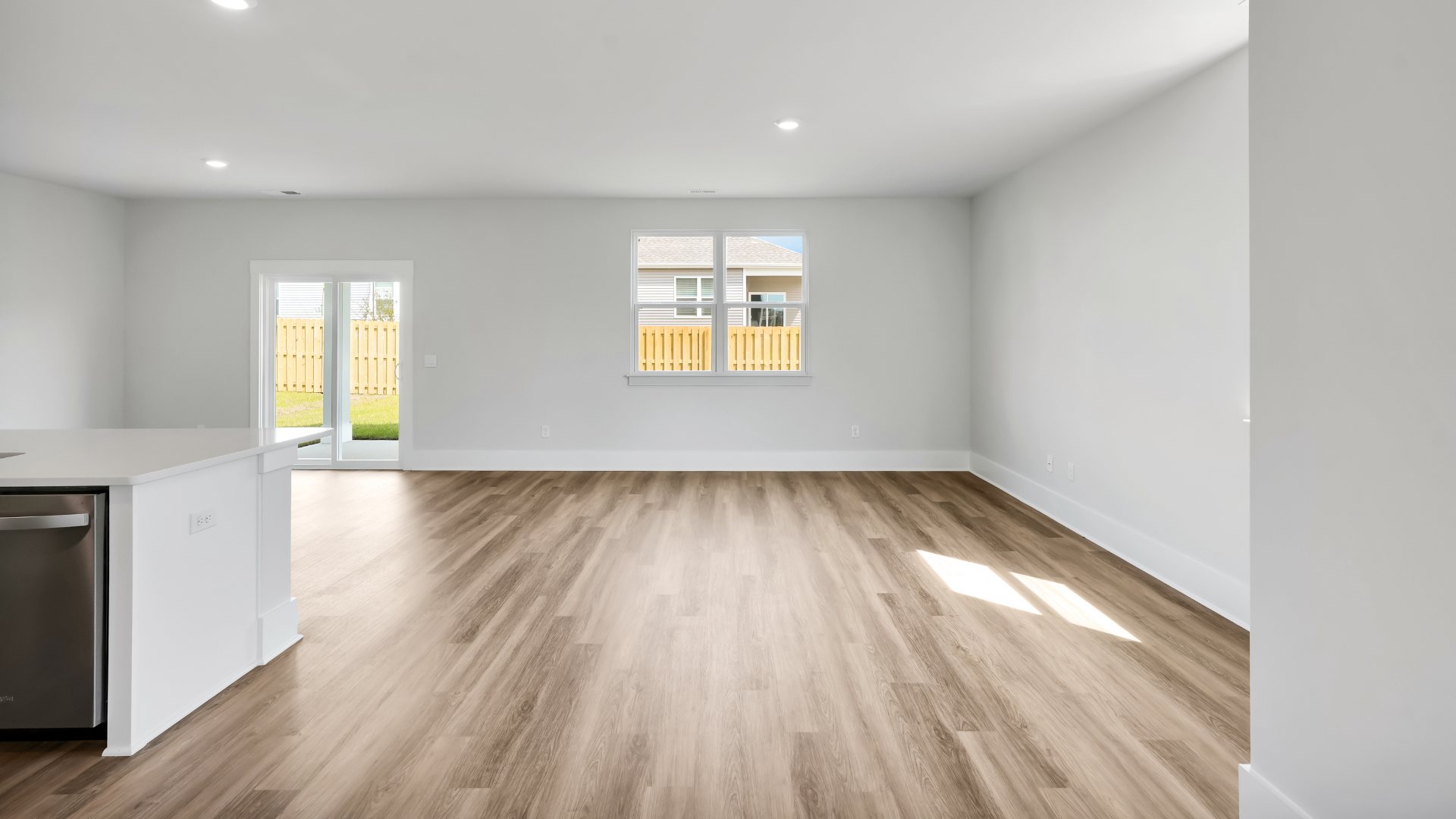 You’ll never be too far from the action with the living and dining area right there.