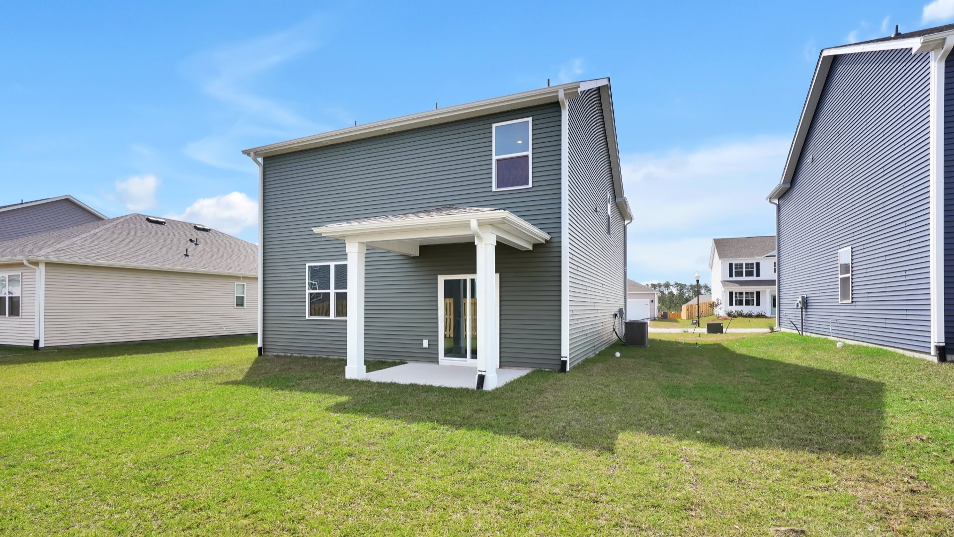 Enjoy the covered patio perfect for entertaining and enjoying the Carolina evenings.