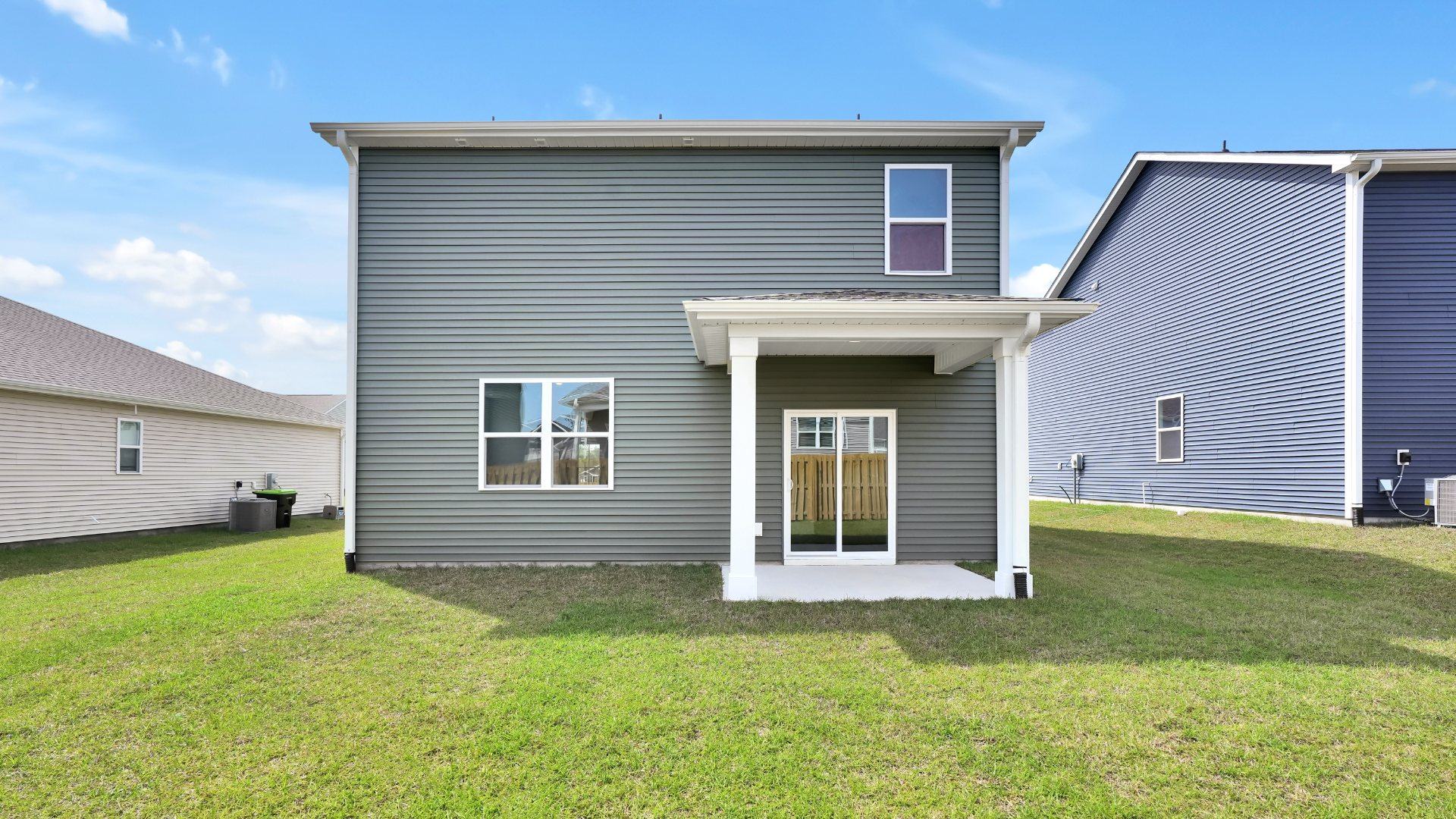 Enjoy the covered patio perfect for entertaining and enjoying the Carolina evenings.