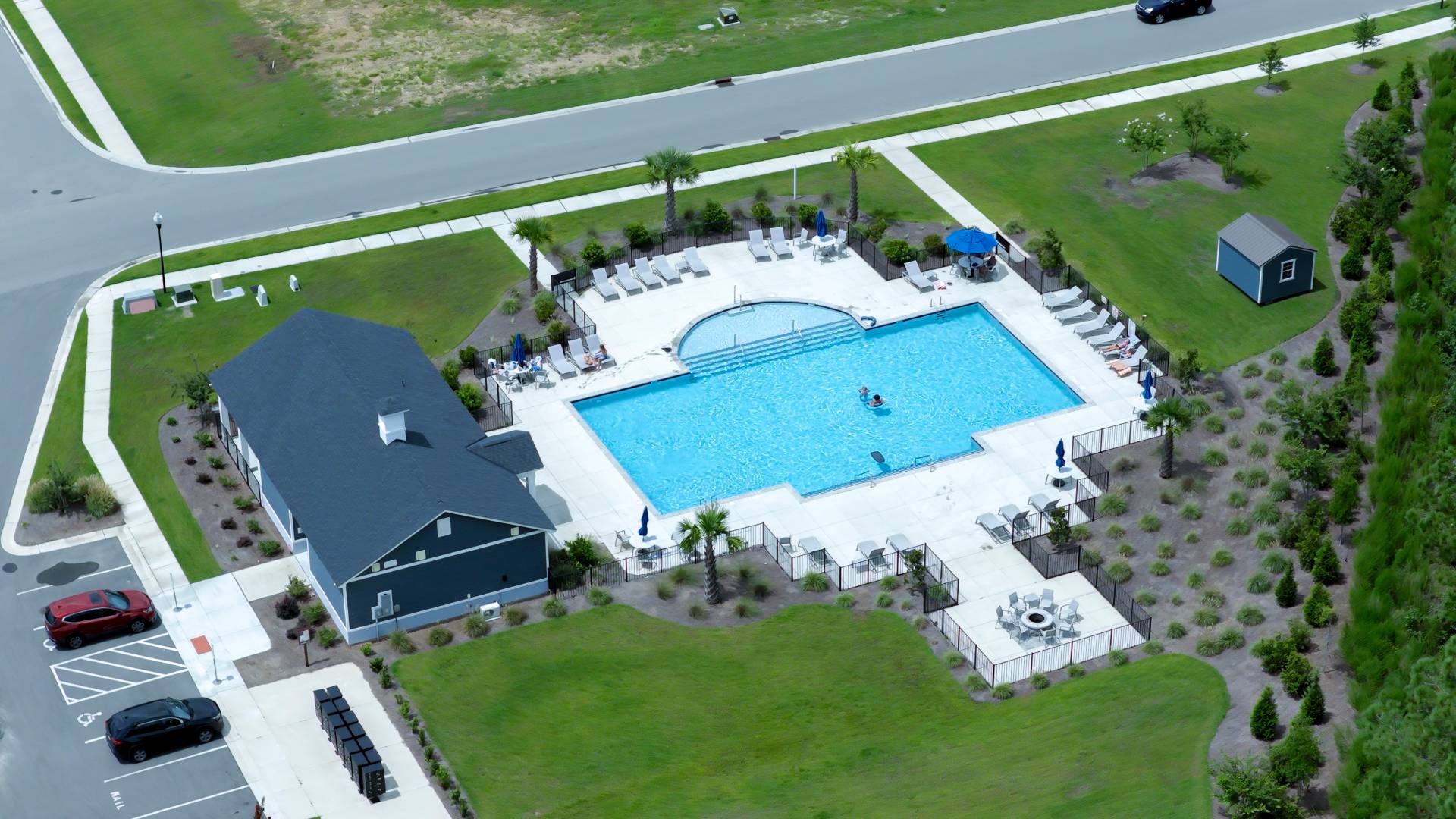 Homeowners will enjoy community amenities that include a pool, firepit, pavilion with fitness room.