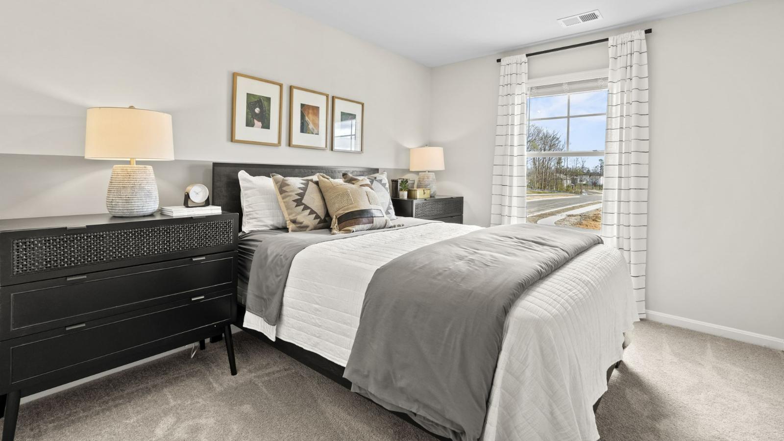 Upstairs you will find the primary suite complete with a private, double bowl vanity bathroom and two oversized walk-in closets. Upstairs you will find the primary suite complete with a private, double bowl vanity bathroom and two oversized walk-in closets.