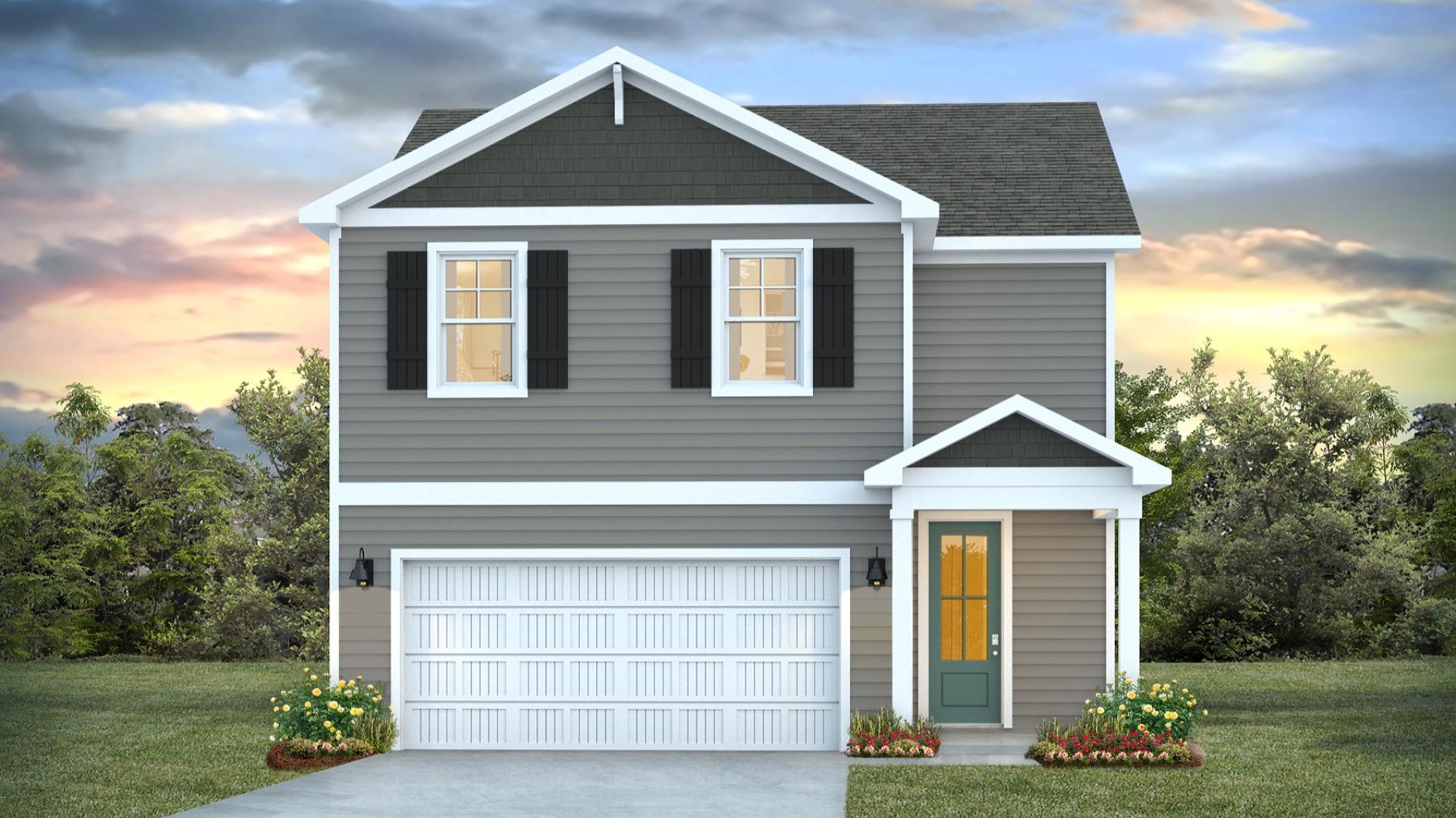 The Pine is a 1,953 square foot open concept two-story home, offering four bedrooms, two and a half bathrooms and a two-car garage. With 3 modern exteriors to choose from, the Pine is sure to turn heads.