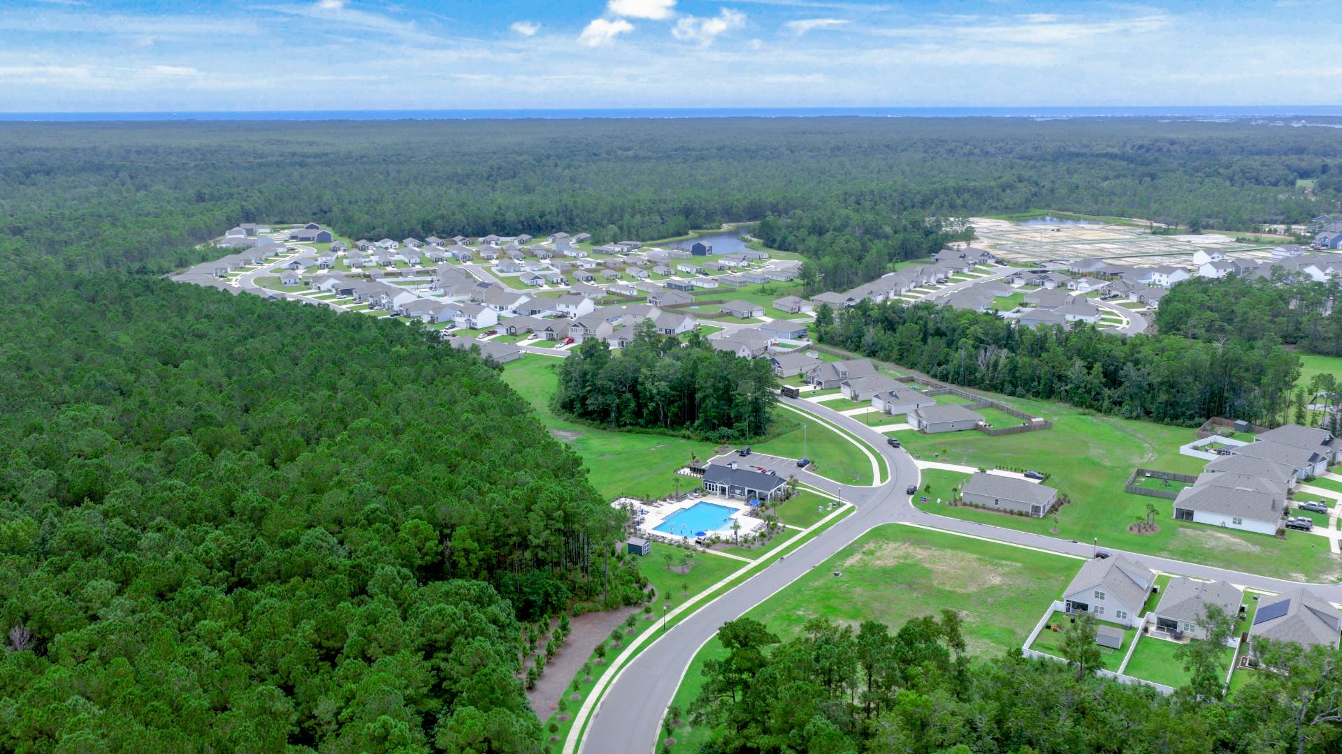 Homeowners will enjoy community amenities that include a pool, firepit, pavilion with fitness room.