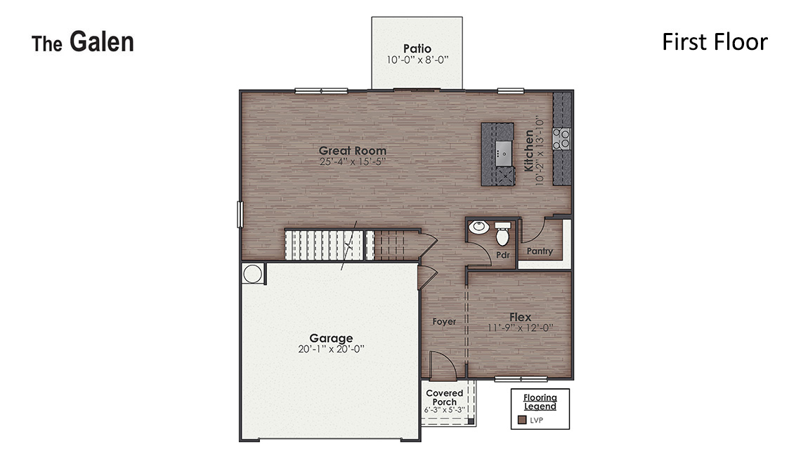 Inside this 4 bedroom, 2.5 bathroom home, you’ll find 2,338 square feet of comfortable living.