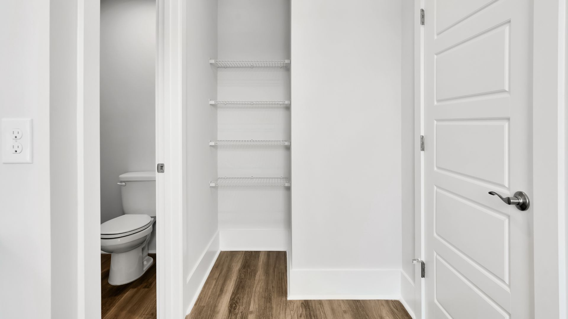Upstairs, the primary bedroom has its own attached bathroom that features a walk-in closet and all the space you need to get ready in the morning.