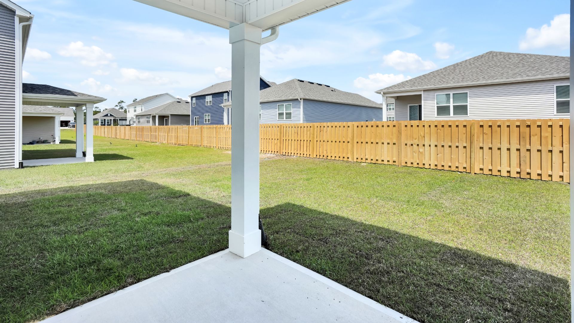 Enjoy the covered porch perfect for entertaining and enjoying the Carolina evenings.