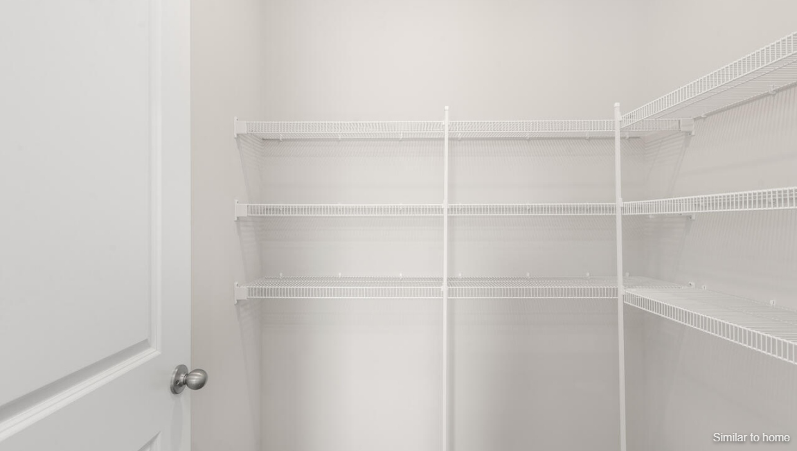 The primary bedroom has its own attached bathroom that features a walk-in closet and all the space you need to get ready in the morning. Sharing a sink isn’t a worry with the double vanity, and you also get additional privacy with a separate door for the toilet and shower.