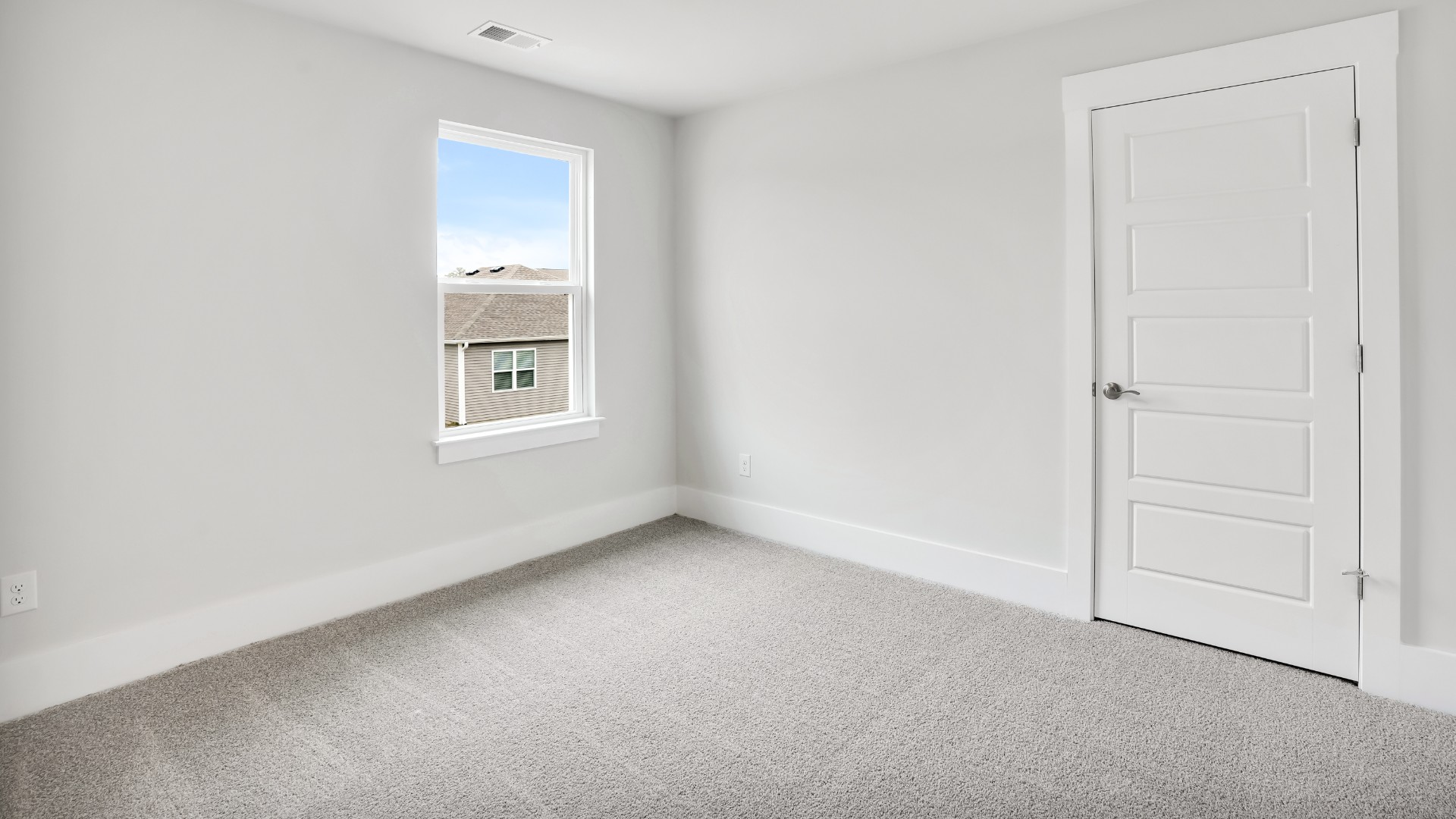 The rest of the second floor includes three additional bedrooms and a convenient laundry room. In every bedroom you’ll have carpeted floors and a closet in each room. Whether these rooms become bedrooms, office spaces,