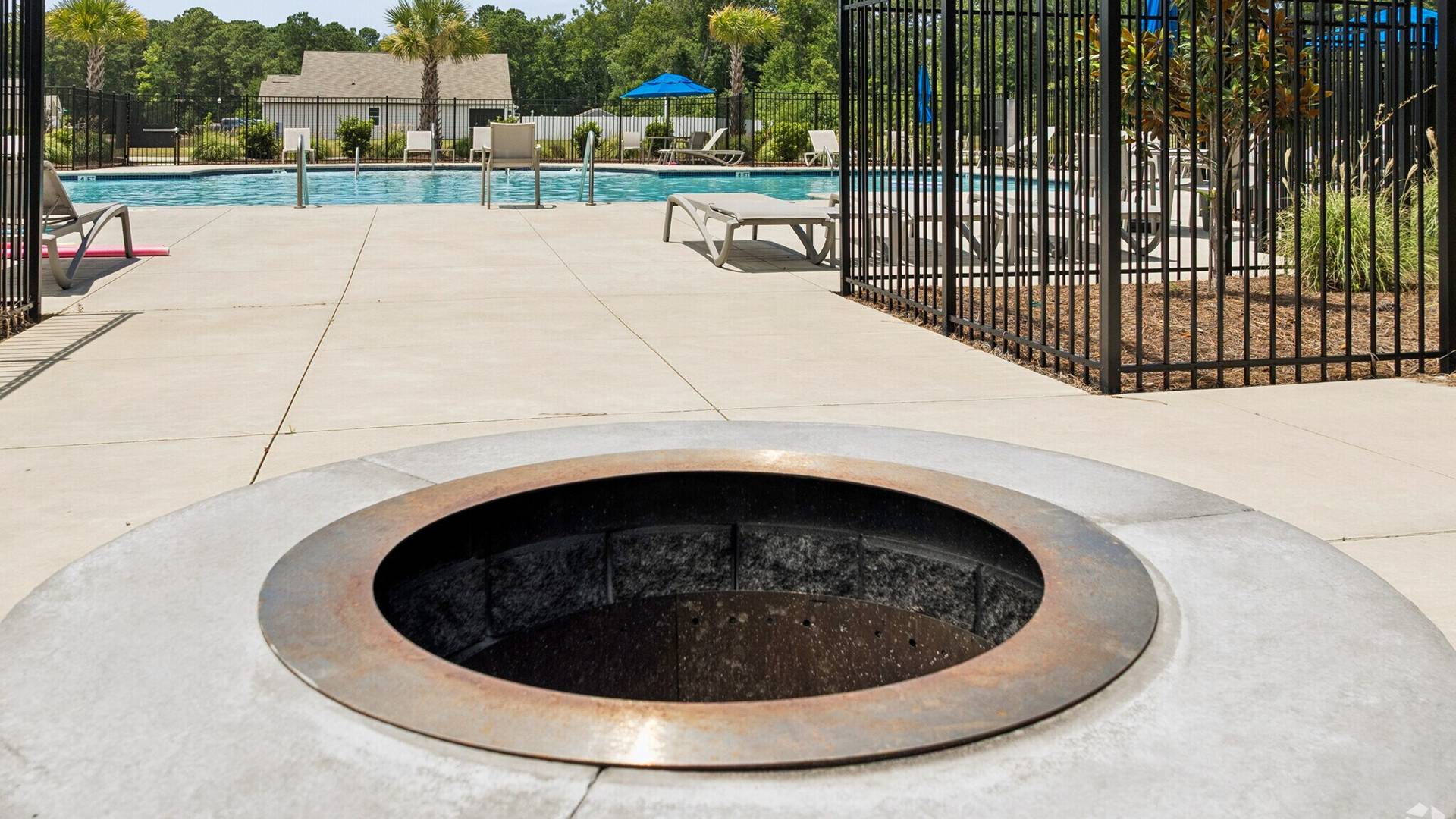 Homeowners will enjoy community amenities that include a pool, firepit, pavilion with fitness room.