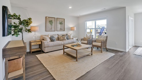 The Aria is a 3-bedroom, 2-bathroom home with 1,618 square feet of open living space. Its centerpiece is the showstopper kitchen, This one-level floor plan is perfect for entertaining or relaxing in style.