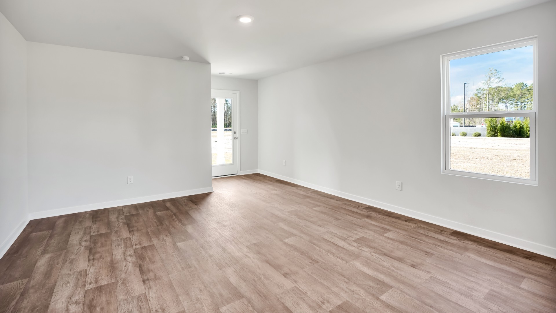 This appealing one-story layout optimizes living space with an open concept kitchen situated in between the living room and dining room and all bedrooms upstairs.