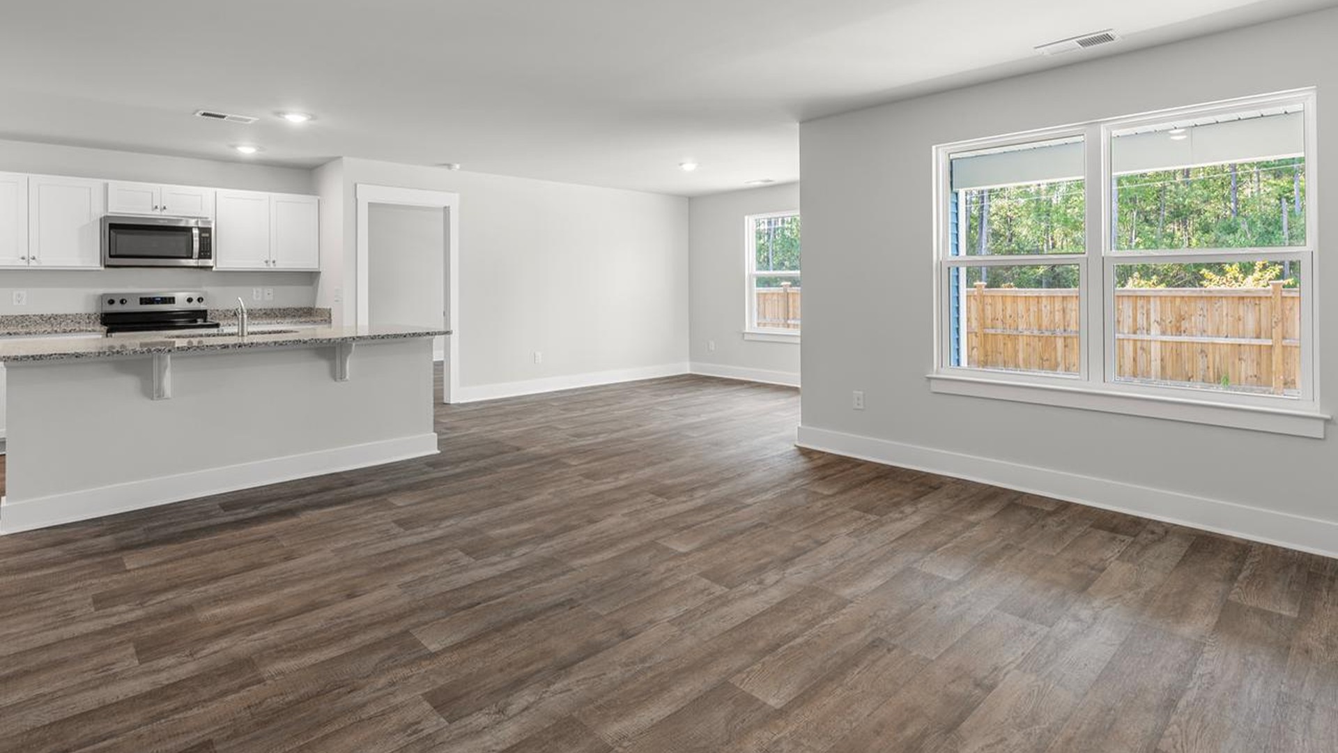 The Aria is a 3-bedroom, 2-bathroom home with 1,618 square feet of open living space. Its centerpiece is the showstopper kitchen, this one-level floor plan is perfect for entertaining or relaxing in style.
