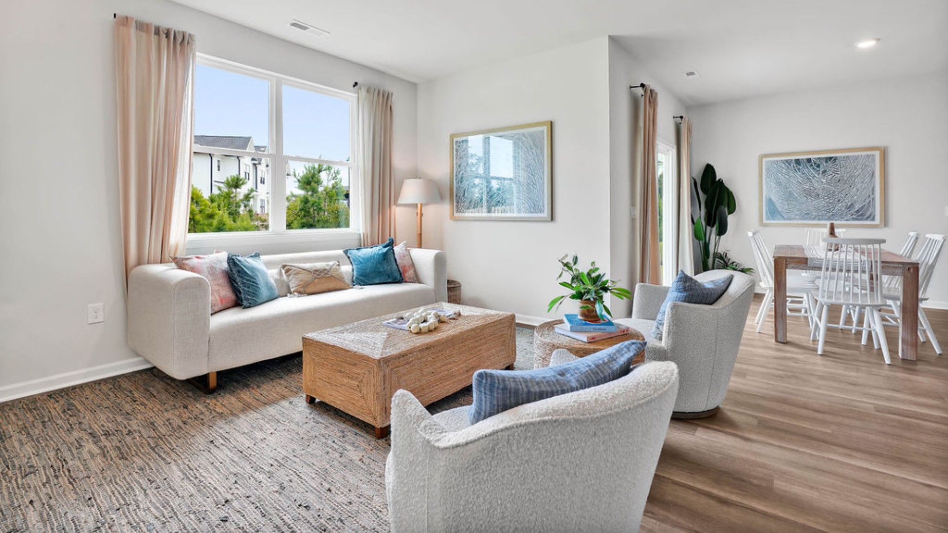 The living area is an open concept, where your kitchen, living, and dining areas blend seamlessly into a space perfect for everyday living and entertaining.