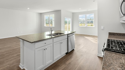 New Homes in Brunswick Forest Leland NC. Our Aria floor plan is complete with granite kitchen countertops, a counter height oversized kitchen island, quartz bathroom counters, and expansive 9ft ceilings. Amenities.