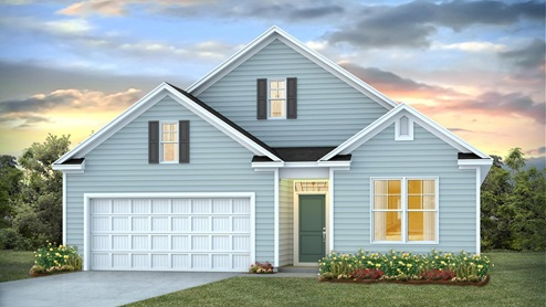 beautiful master planned and award winning community Brunswick Forest in Leland NC. Our Dover floor plan is a beautiful 2 story home with primarily first floor living.