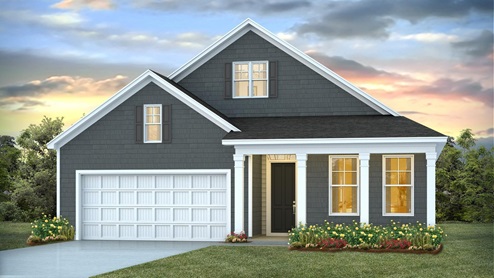 Brunswick Forest, Leland NC. New homes, real estate. Our Dover floor plan is a beautiful 2 story home with primarily first floor living