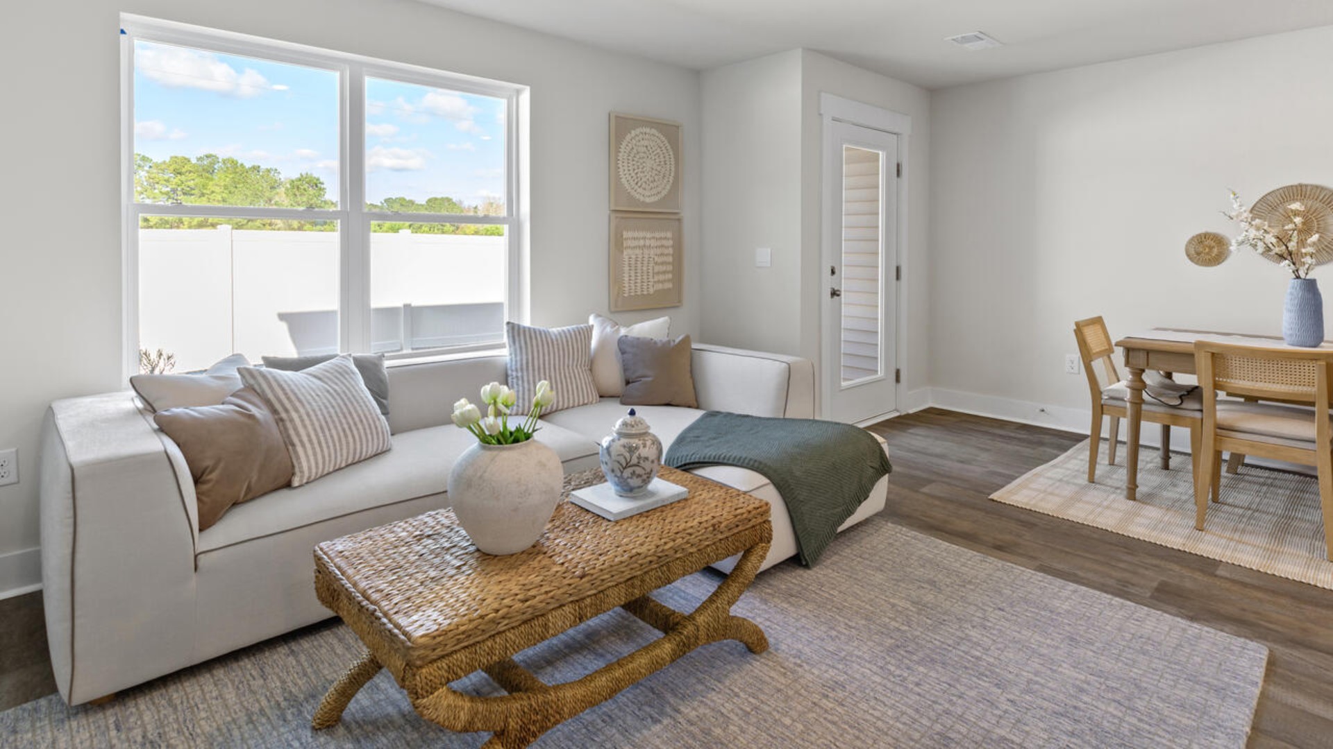 The Pearson floor plan is a thoughtfully designed two-story townhome featuring a single-car garage and open-concept main living area—ideal for entertaining or everyday living.