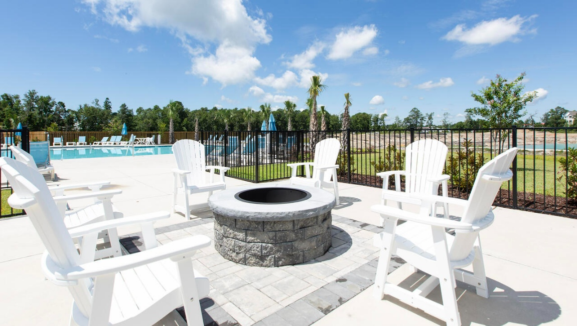 Homeowners enjoy the community amenities that include a large swimming pool, pavilion with fitness room, firepit, sand volleyball, tot lot, sport court and walking trails.